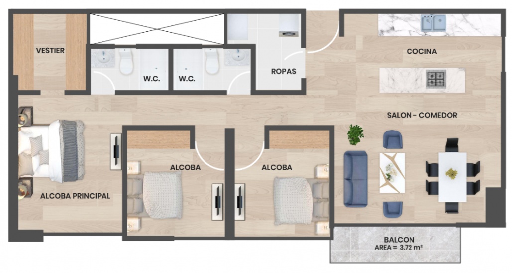 Apartamento Tipo 1